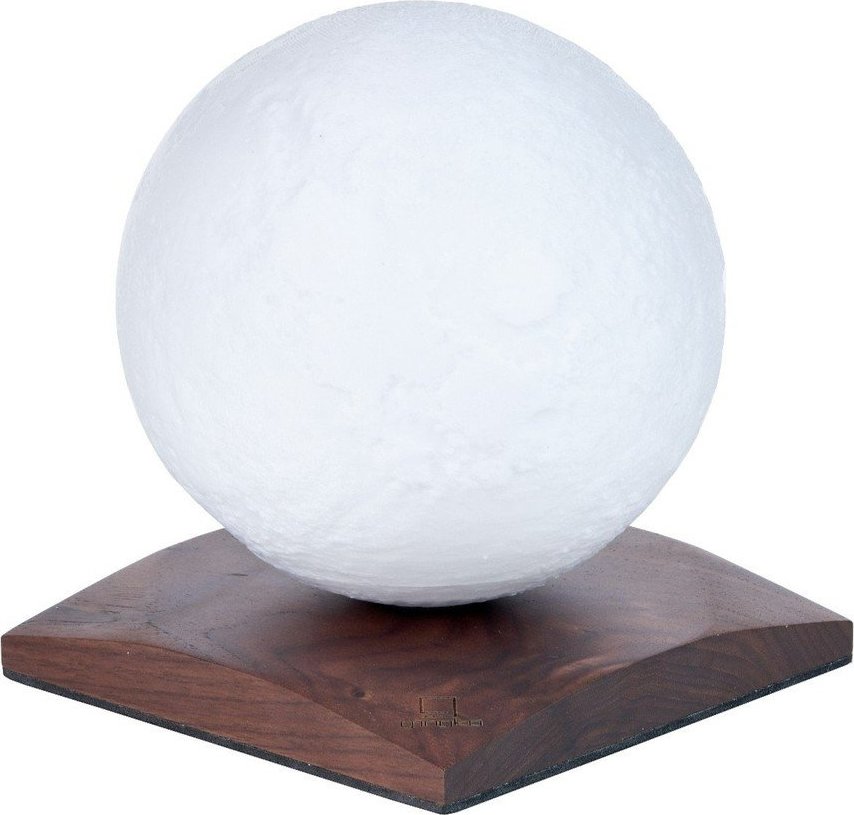 Tmavě hnědá světelná dekorace na USB ø 12 cm Smart LunaSpin – Gingko Gingko