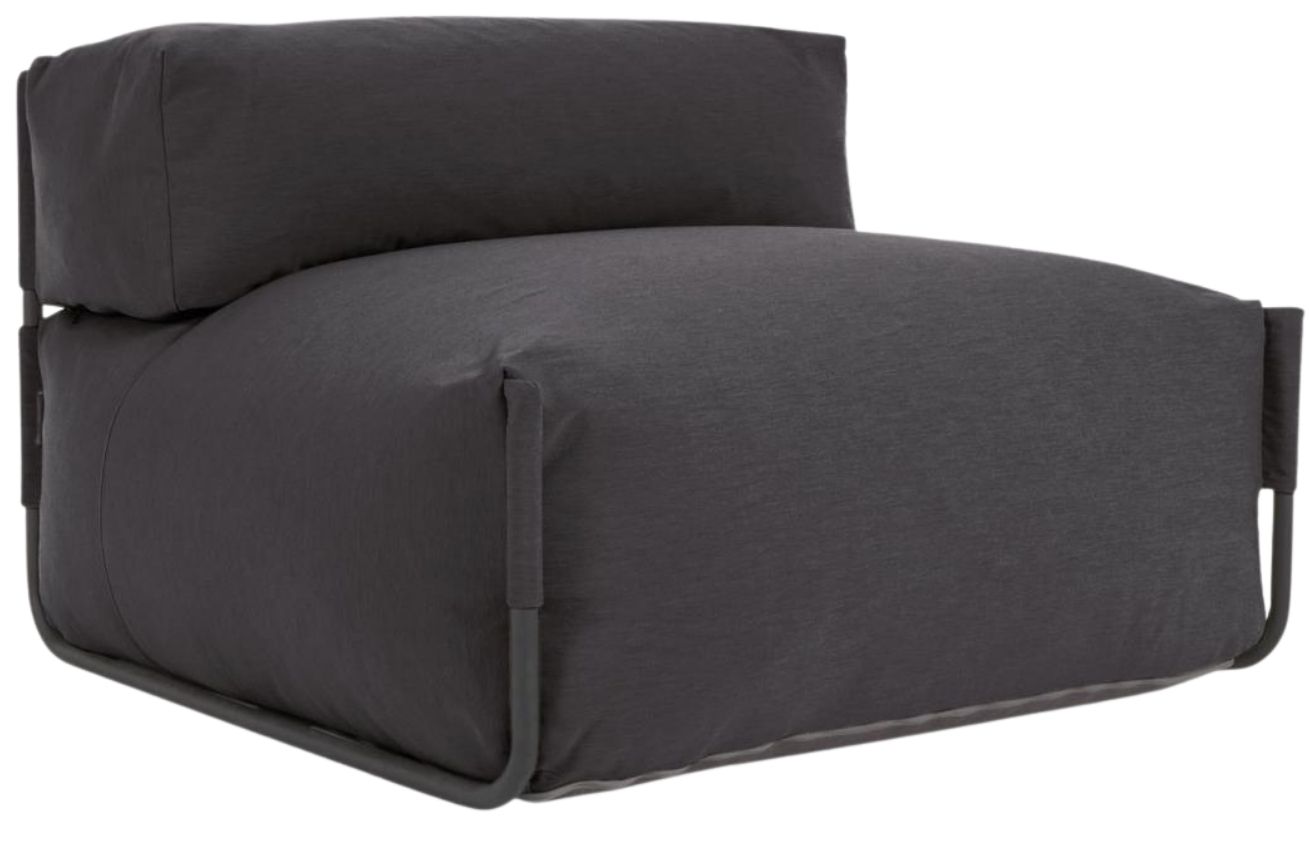 Kave Home Tmavě šedý zahradní modul Square 101 x 101 cm Kave Home