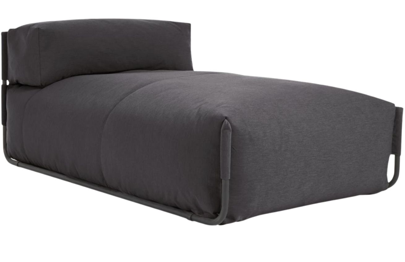 Kave Home Tmavě šedý zahradní modul Square 101 x 165 cm Kave Home