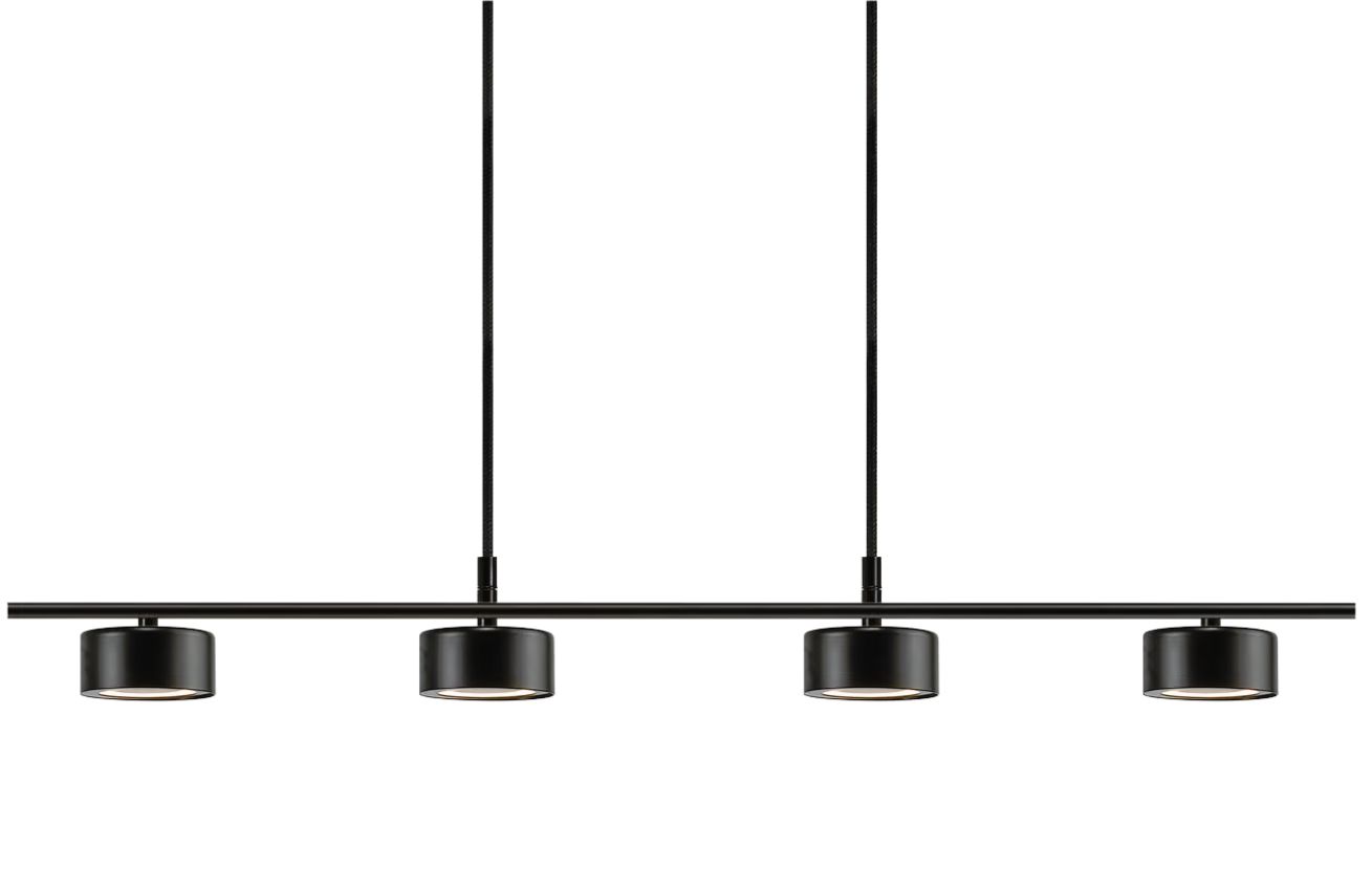 Nordlux Černé kovové závěsné LED světlo Clyde 115 cm Nordlux