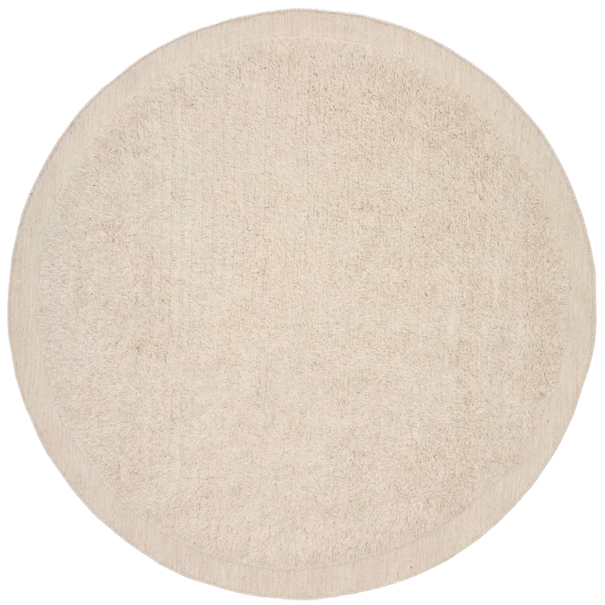 Kave Home Bílý kulatý vlněný koberec Marely 200 cm Kave Home