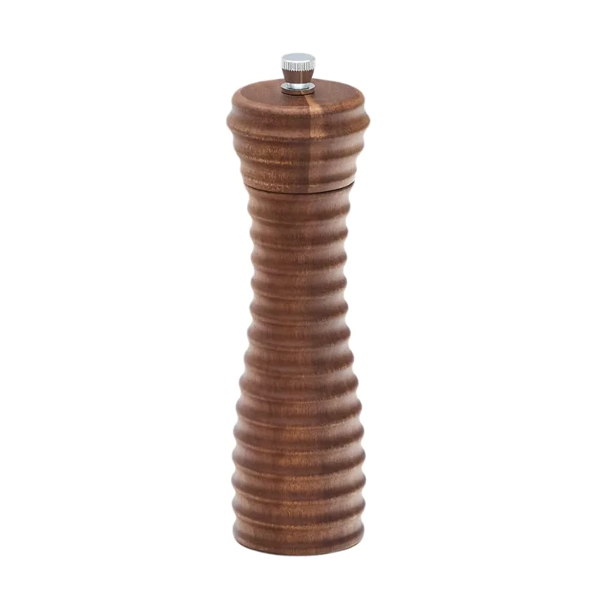 Hnědý dřevěný mlýnek na koření Kave Home Rommu 18,9 cm