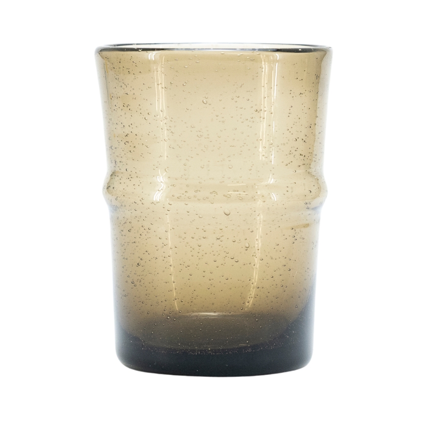 By-Boo Set čtyř hnědých sklenic Bubble M By-Boo