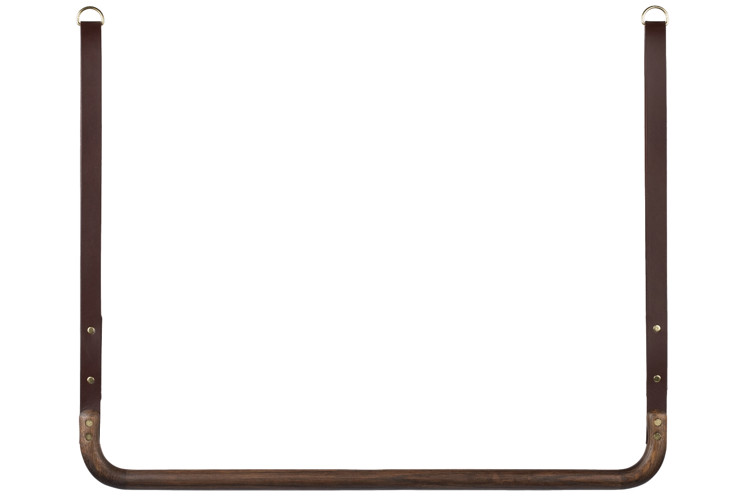 Bolia Tmavý dubový věšák do šatníku Trapeze 68/105 cm Bolia