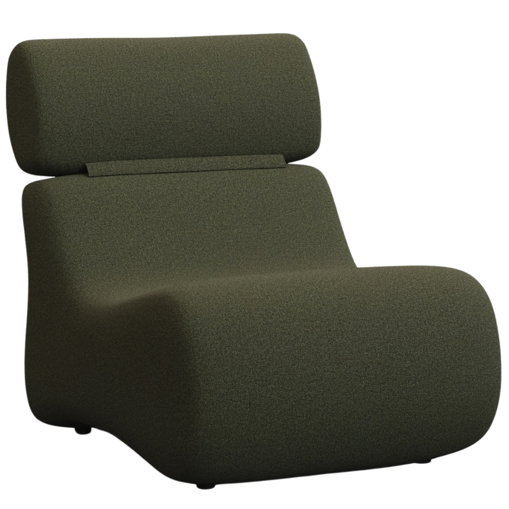 Kave Home Tmavě zelené čalouněné křeslo Club Kave Home