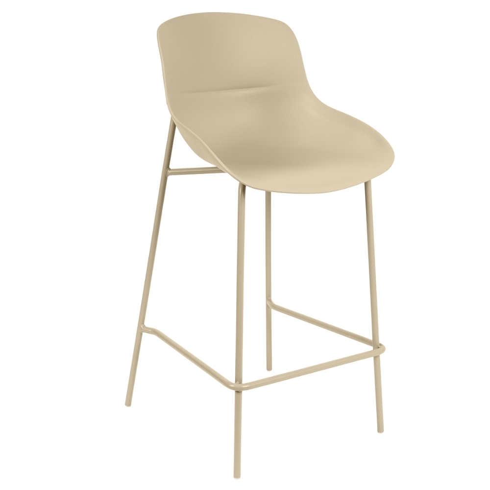 Somcasa Béžová plastová barová židle Fabian 66 cm Somcasa