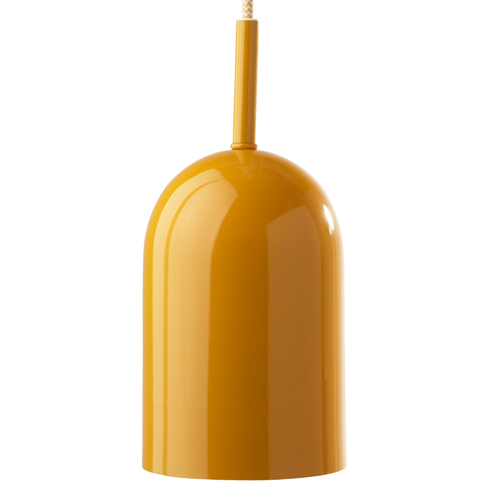 Jotex Žluté kovové závěsné světlo ARA 10 cm Jotex