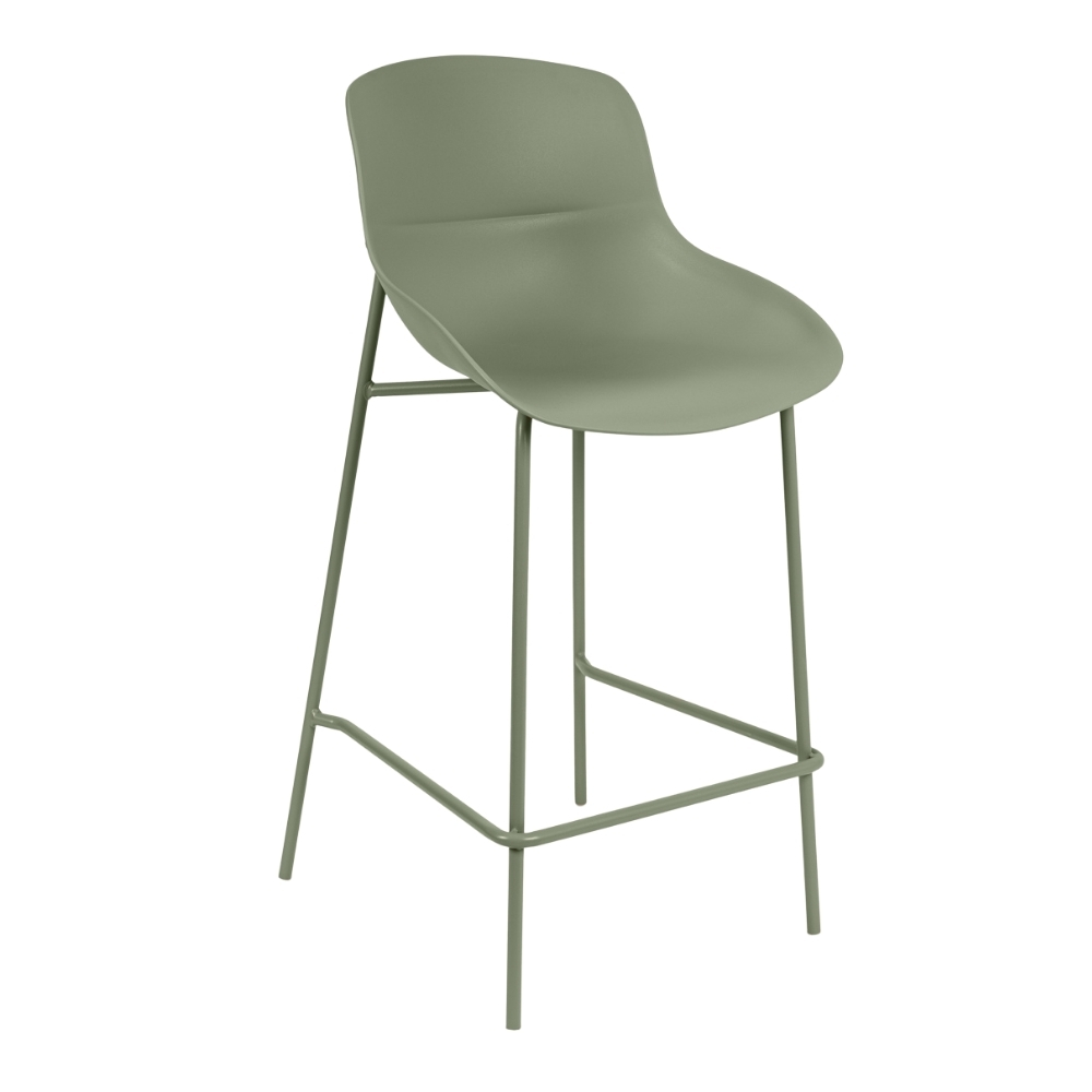 Somcasa Zelená plastová barová židle Fabian 66 cm Somcasa