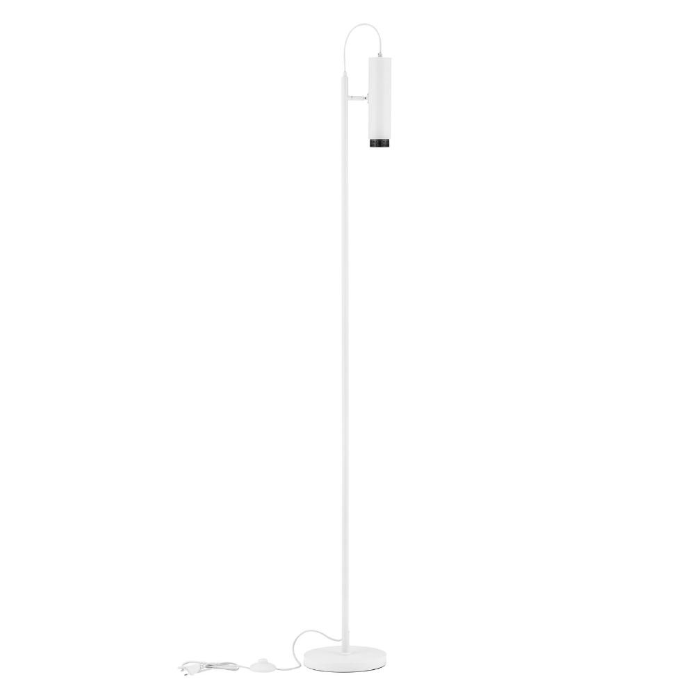 Nova Luce Bílá stojací lampa Nessi 160 cm Nova Luce