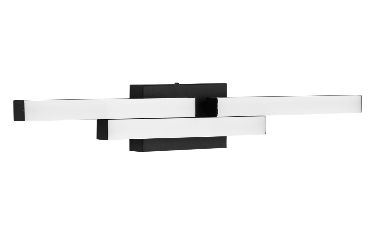 Nova Luce Černé nástěnné LED světlo Atom 60 cm Nova Luce