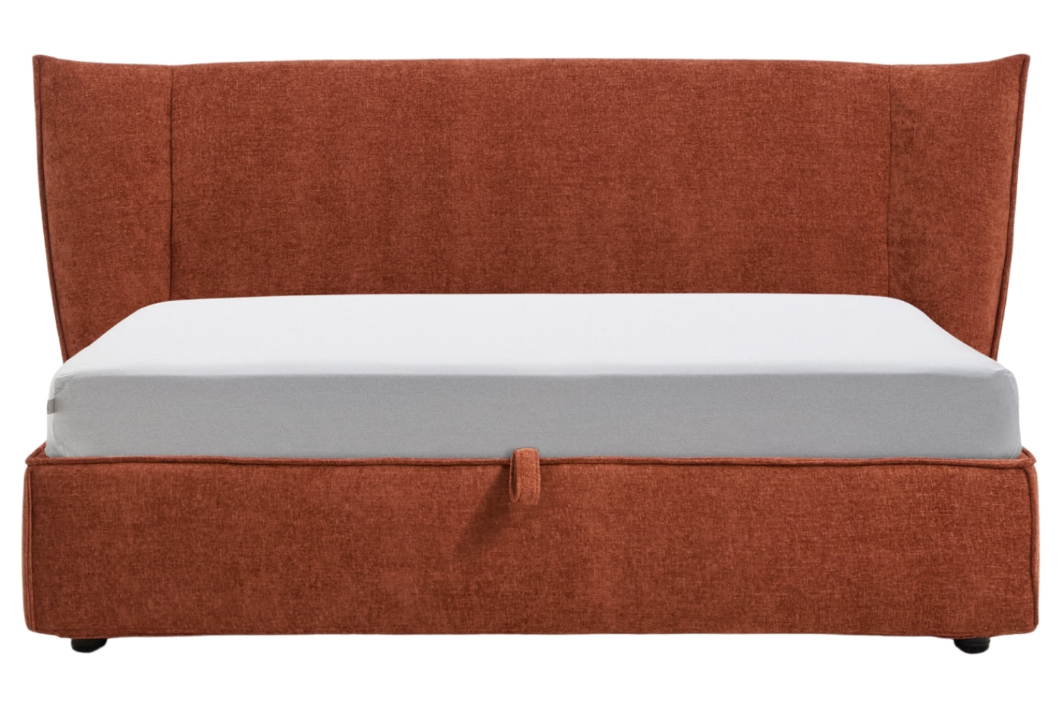 Kave Home Terakotová dvoulůžková postel Arvian 160 x 200 cm s úložným prostorem Kave Home