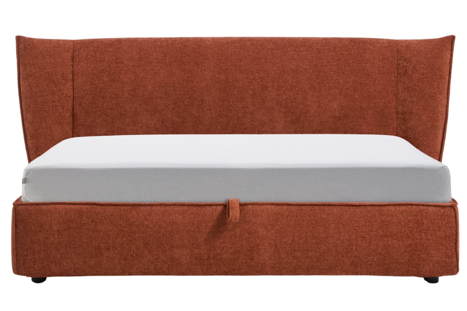Kave Home Terakotová dvoulůžková postel Arvian 180 x 200 cm s úložným prostorem Kave Home