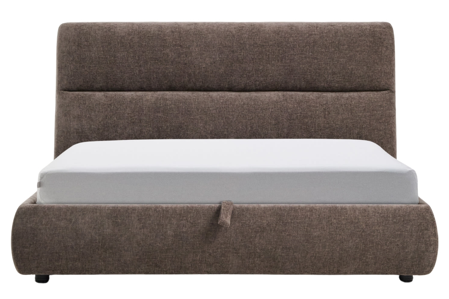 Kave Home Hnědá dvoulůžková postel Dafra 160 x 200 cm s úložným prostorem Kave Home