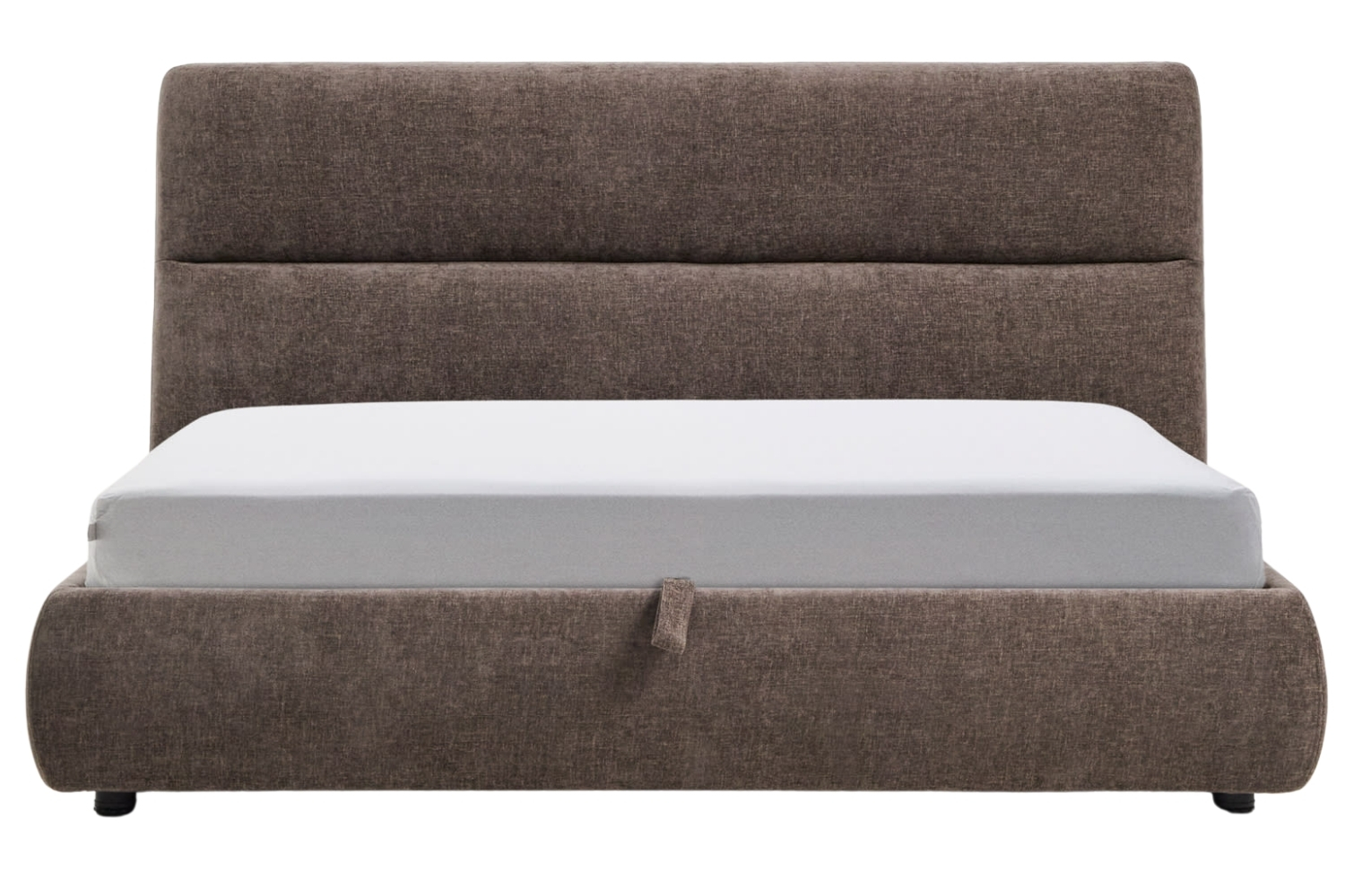 Kave Home Hnědá dvoulůžková postel Dafra 180 x 200 cm s úložným prostorem Kave Home