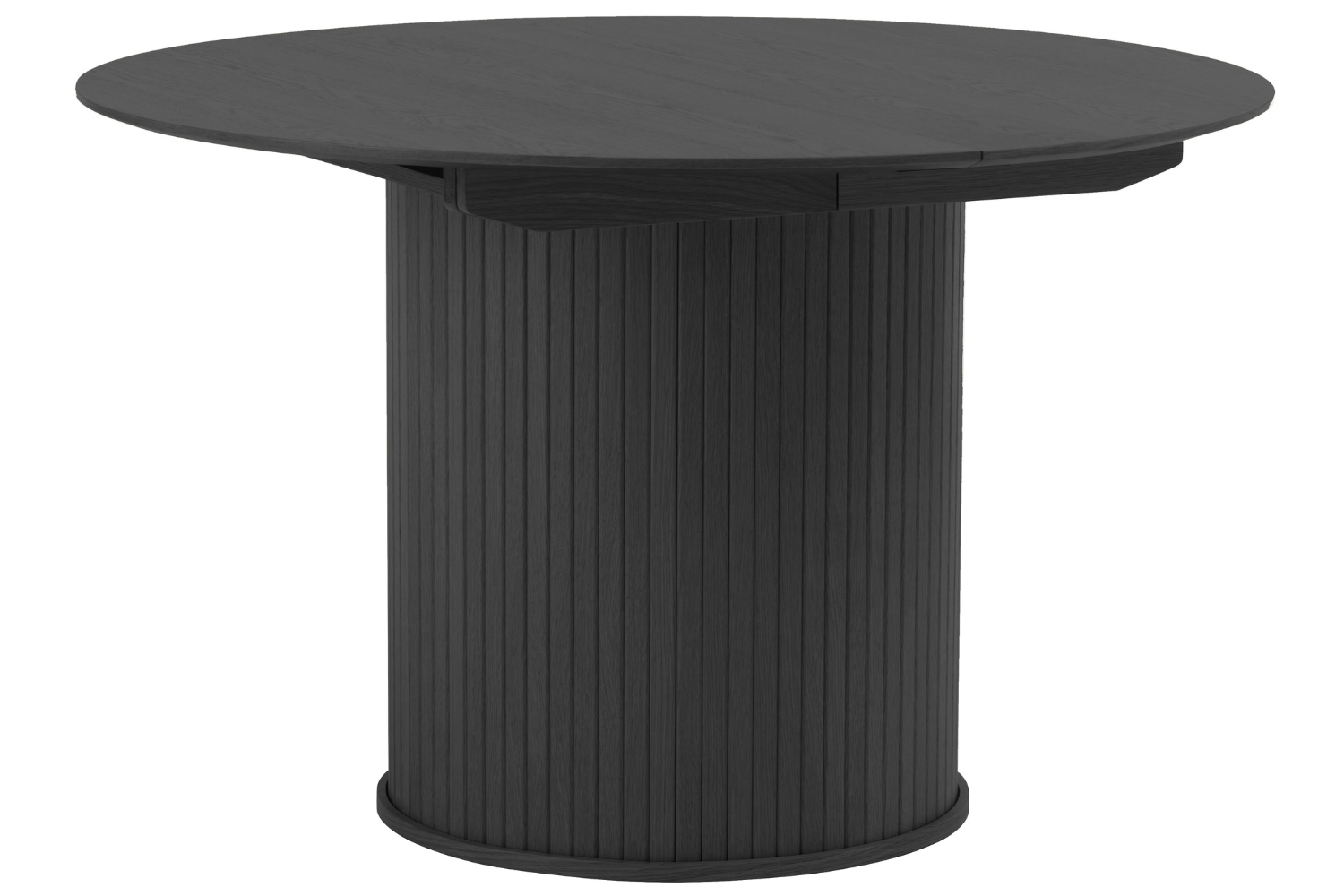 Unique Furniture Černý dubový rozkládací jídelní stůl Nola 120/167 x 120 cm Unique Furniture