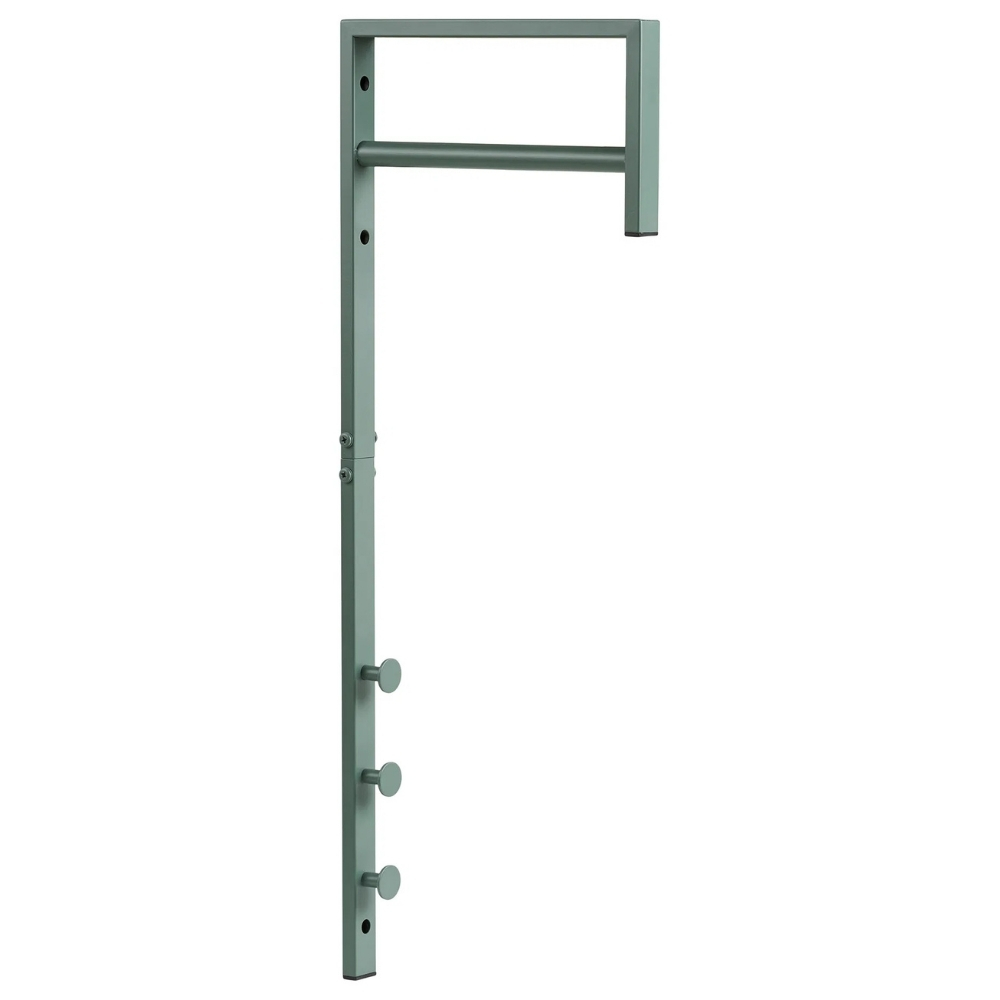 Nordic Living Zelený kovový nástěnný věšák Trenna Nordic Living