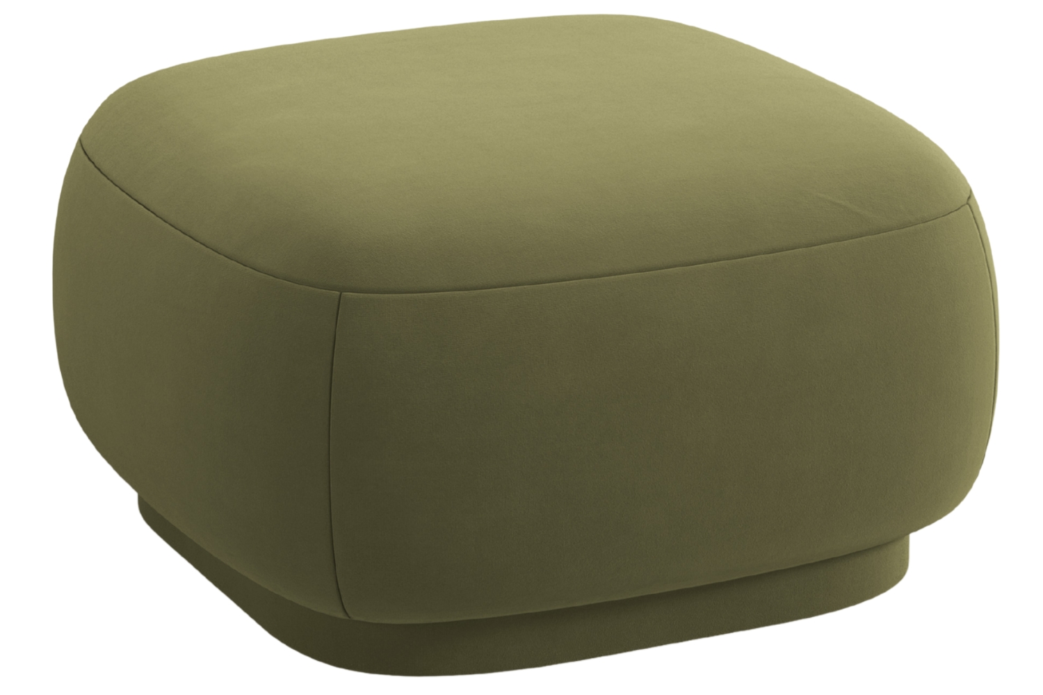 Cosmopolitan Design Zelená sametová podnožka Camden 65 x 65 cm Cosmopolitan Design