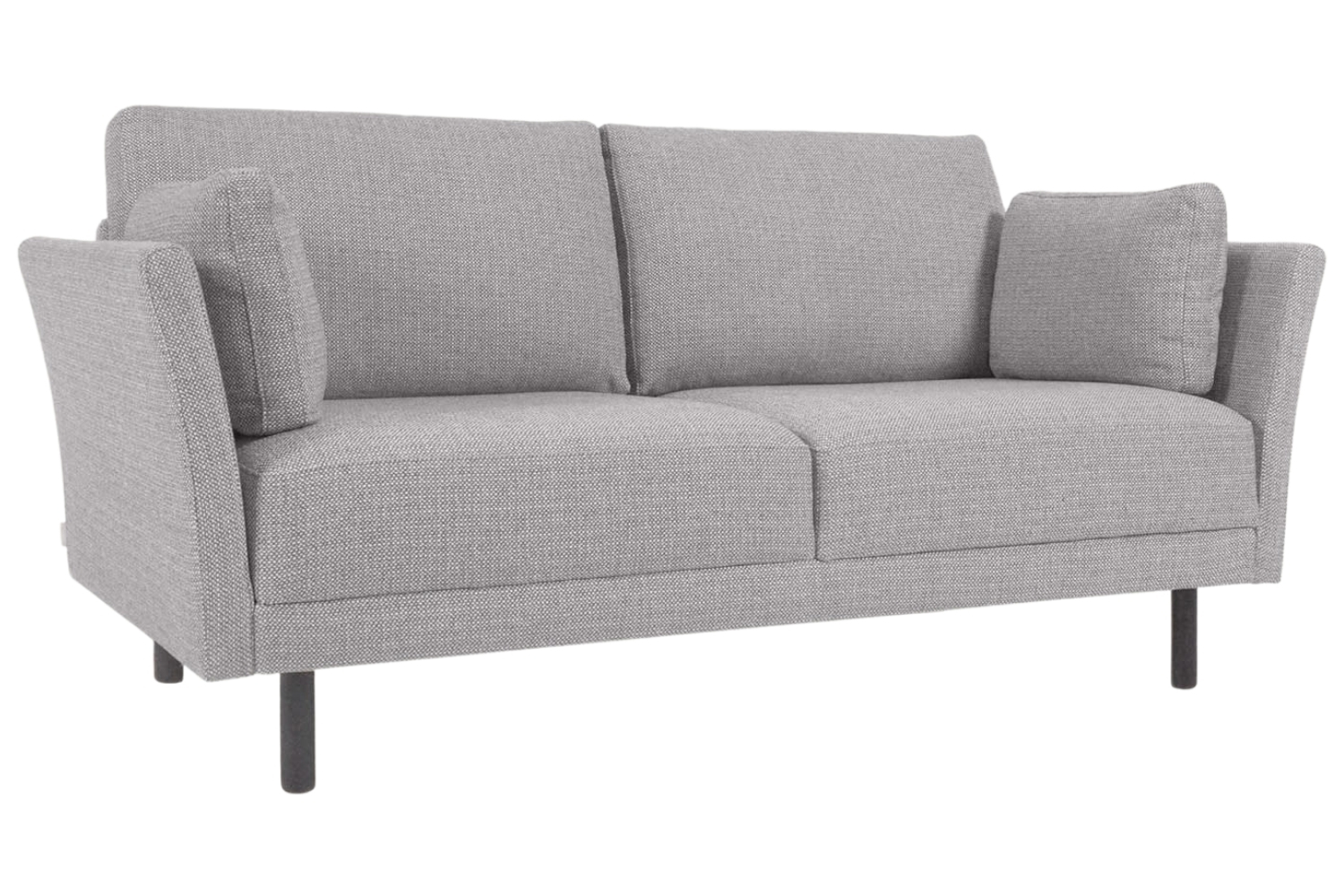 Kave Home Světle šedá dvoumístná pohovka Gilma 170 cm s černou podnoží Kave Home