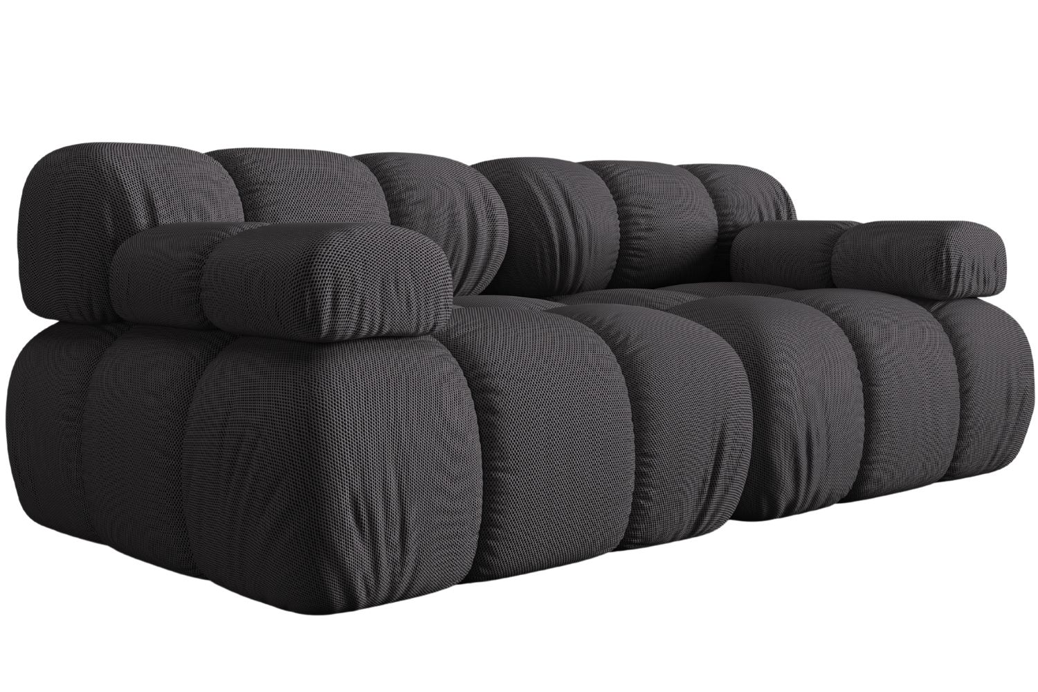 Micadoni Šedá dvoumístná pohovka Bellis 188 cm Micadoni