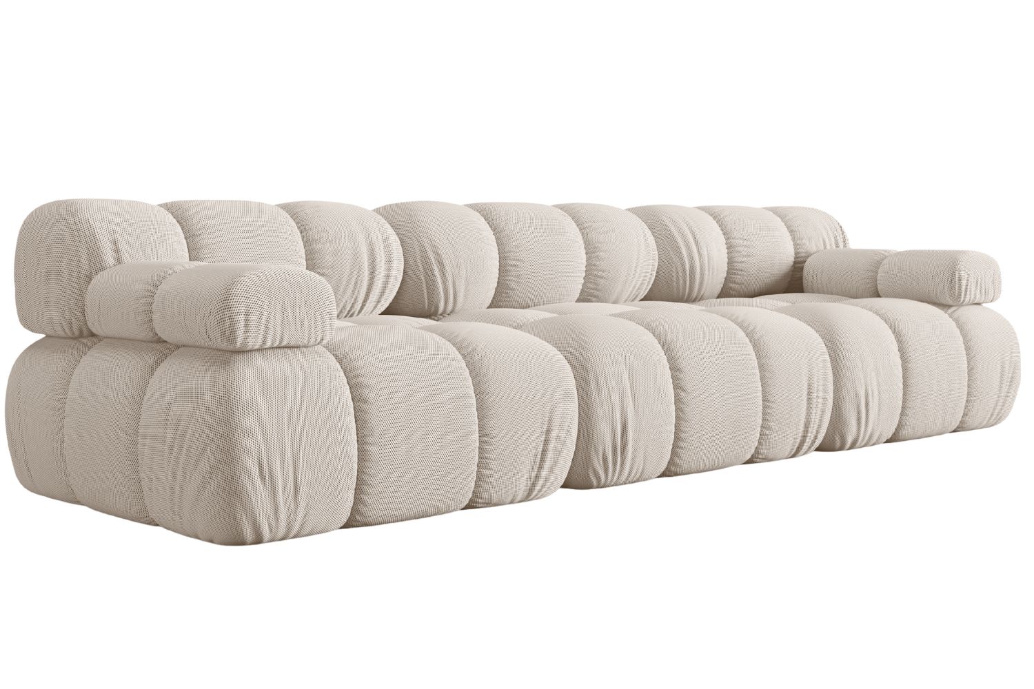 Micadoni Světle béžová trojmístná pohovka Bellis 282 cm Micadoni