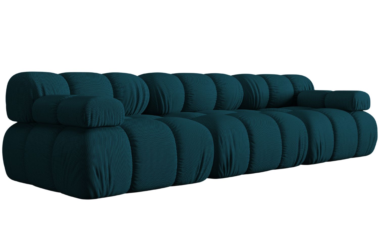 Micadoni Modrá trojmístná pohovka Bellis 282 cm Micadoni