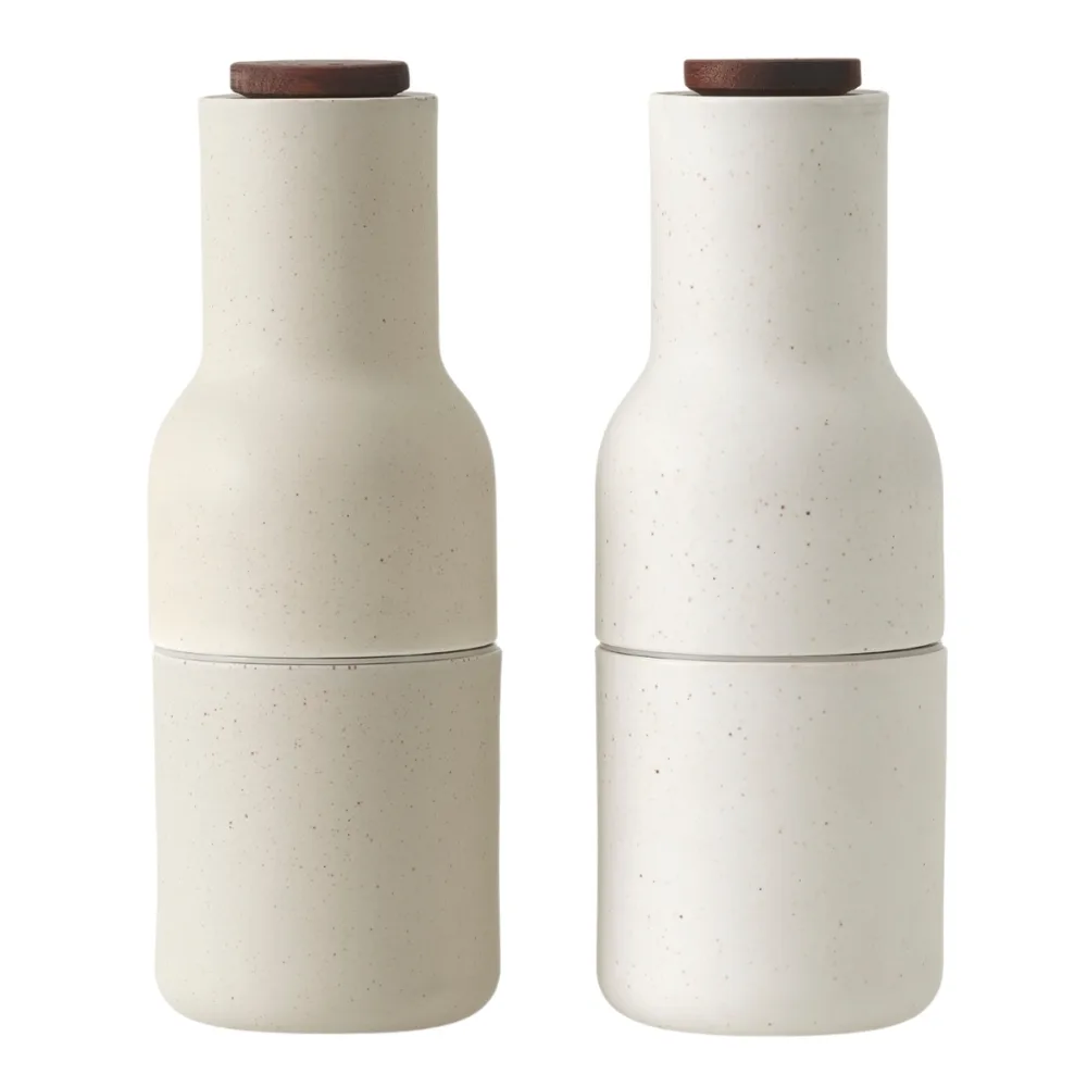 Audo CPH Set dvou bílých keramických mlýnků na sůl a pepř GRINDER 20,5 cm