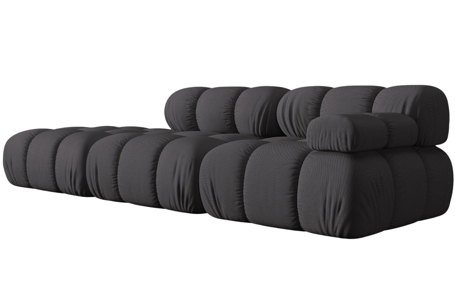 Micadoni Šedá čtyřmístná pohovka Bellis 282 cm