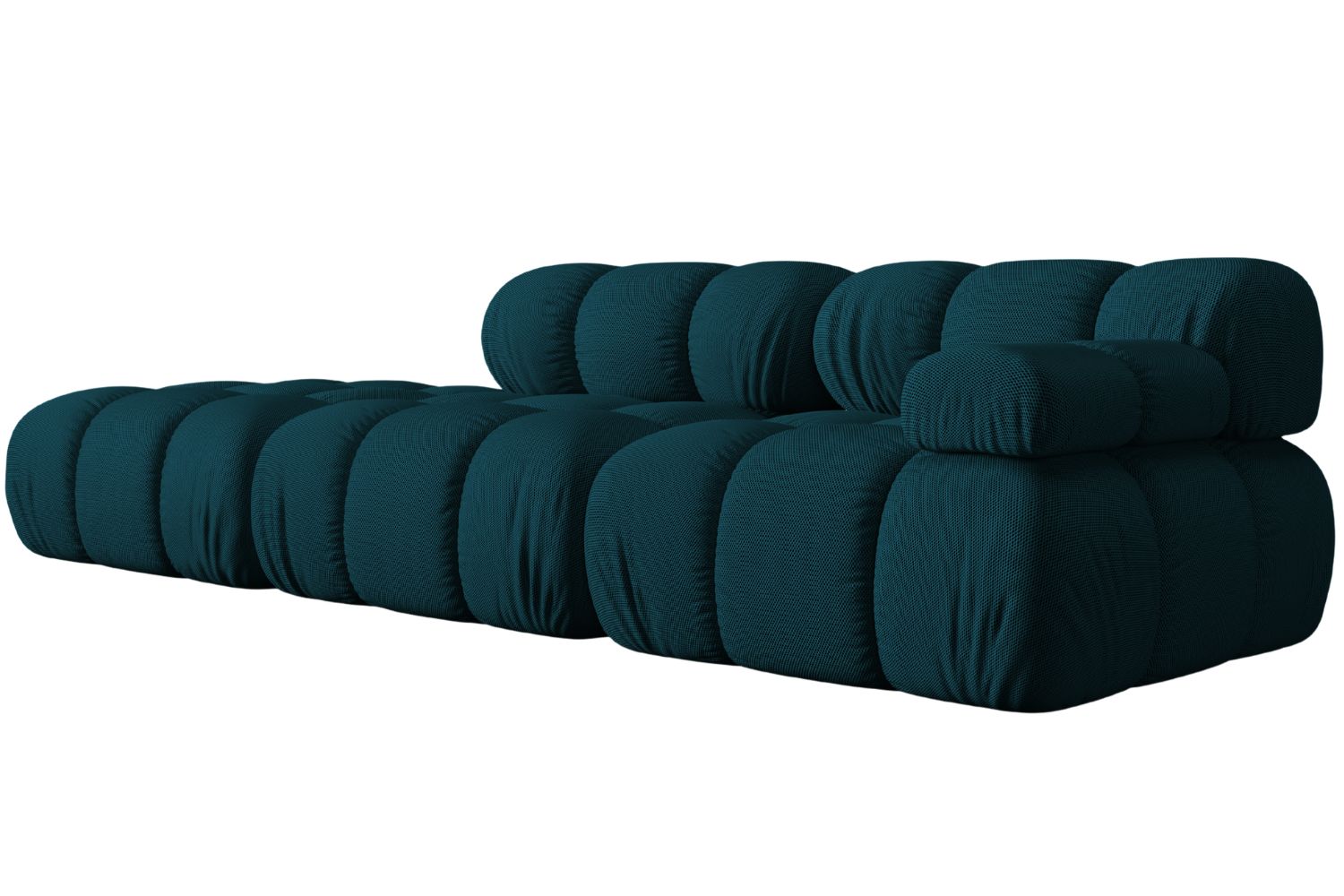 Micadoni Modrá čtyřmístná pohovka Bellis 282 cm