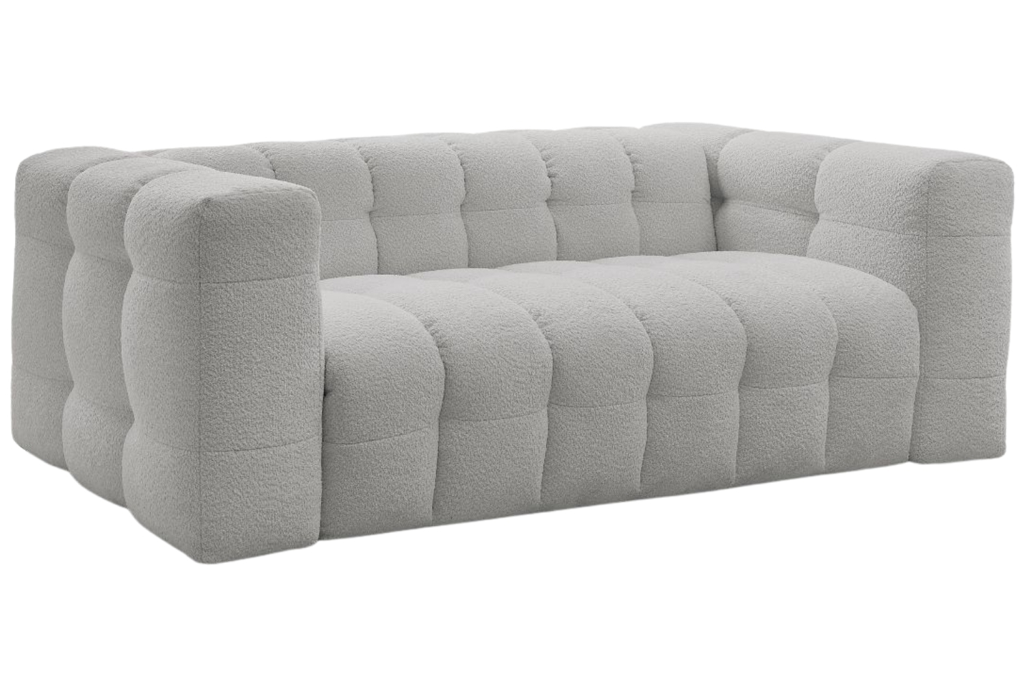 Bobochic Paris Světle šedá bouclé rozkládací pohovka Cloud 228 cm Bobochic Paris