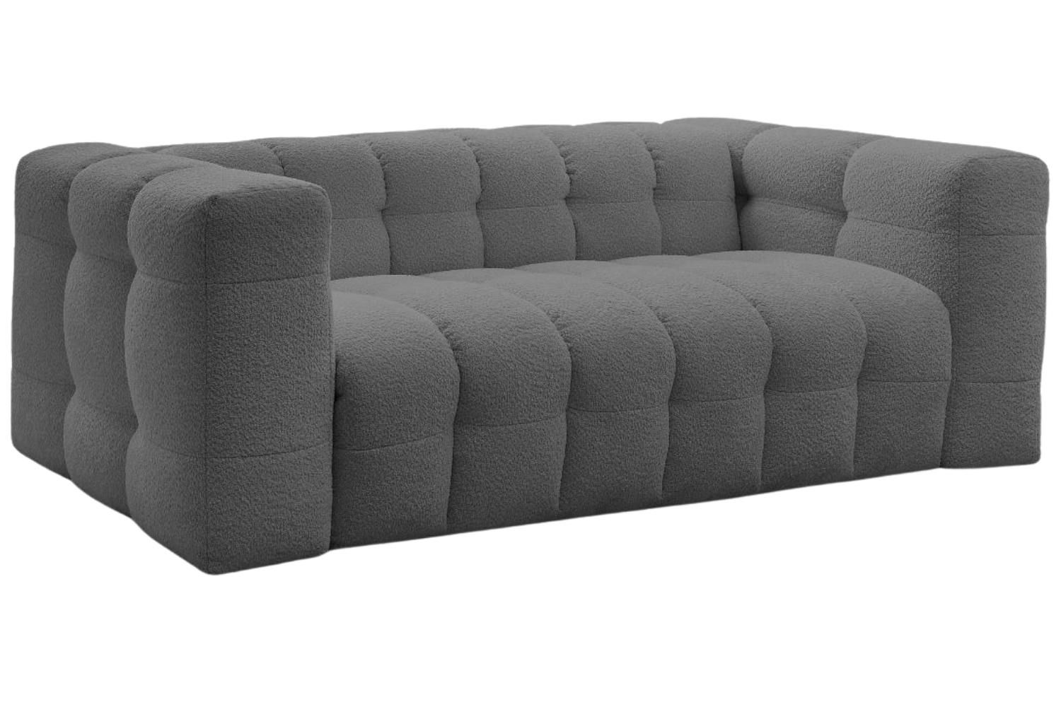 Bobochic Paris Šedá bouclé rozkládací pohovka Cloud 228 cm Bobochic Paris