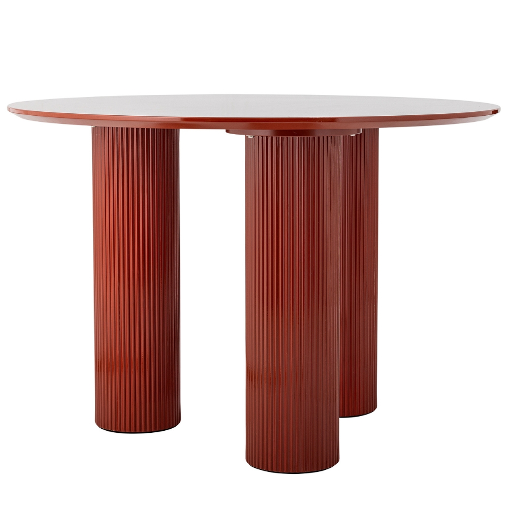 Bloomingville Červený lakovaný jídelní stůl Della 110 cm Bloomingville