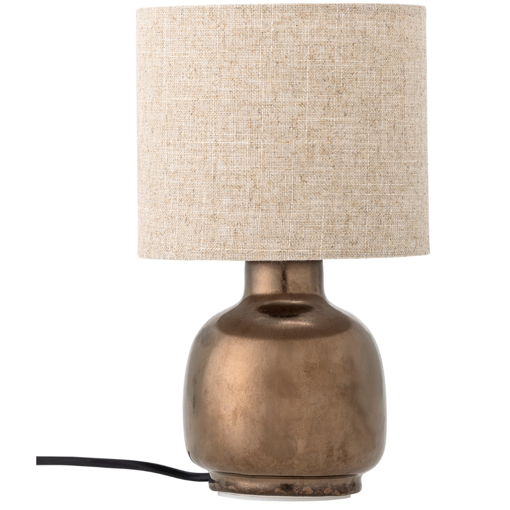 Bloomingville Bronzová keramická stolní lampa Agni Bloomingville