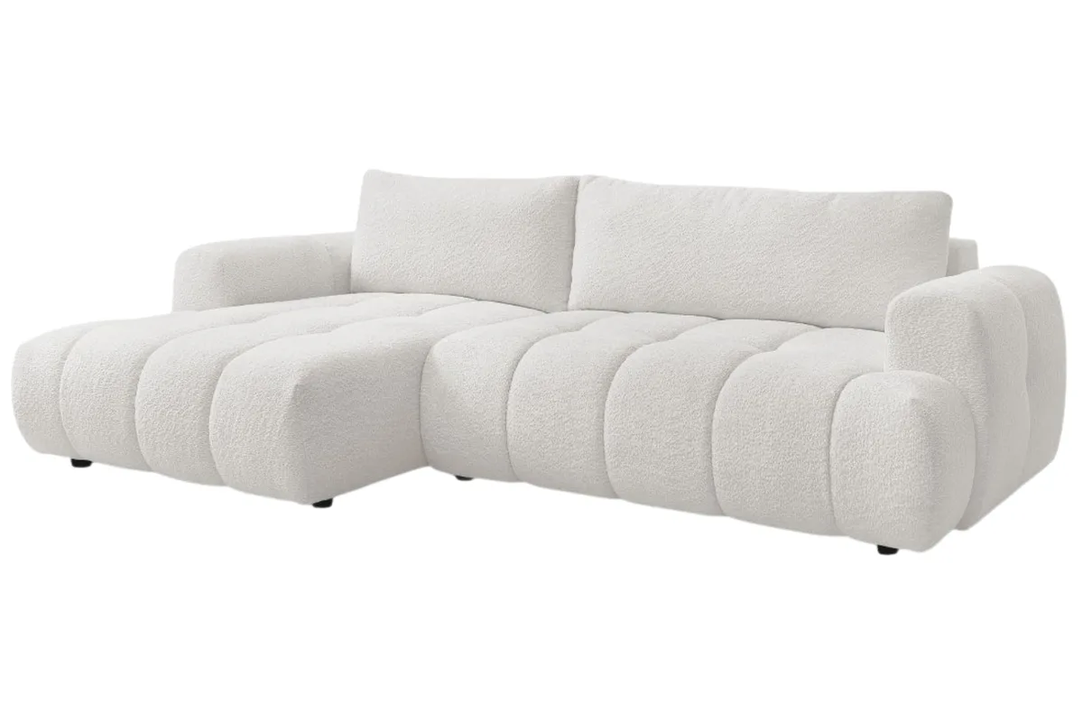 Bobochic Paris bouclé rozkládací pohovka Fuji, levá