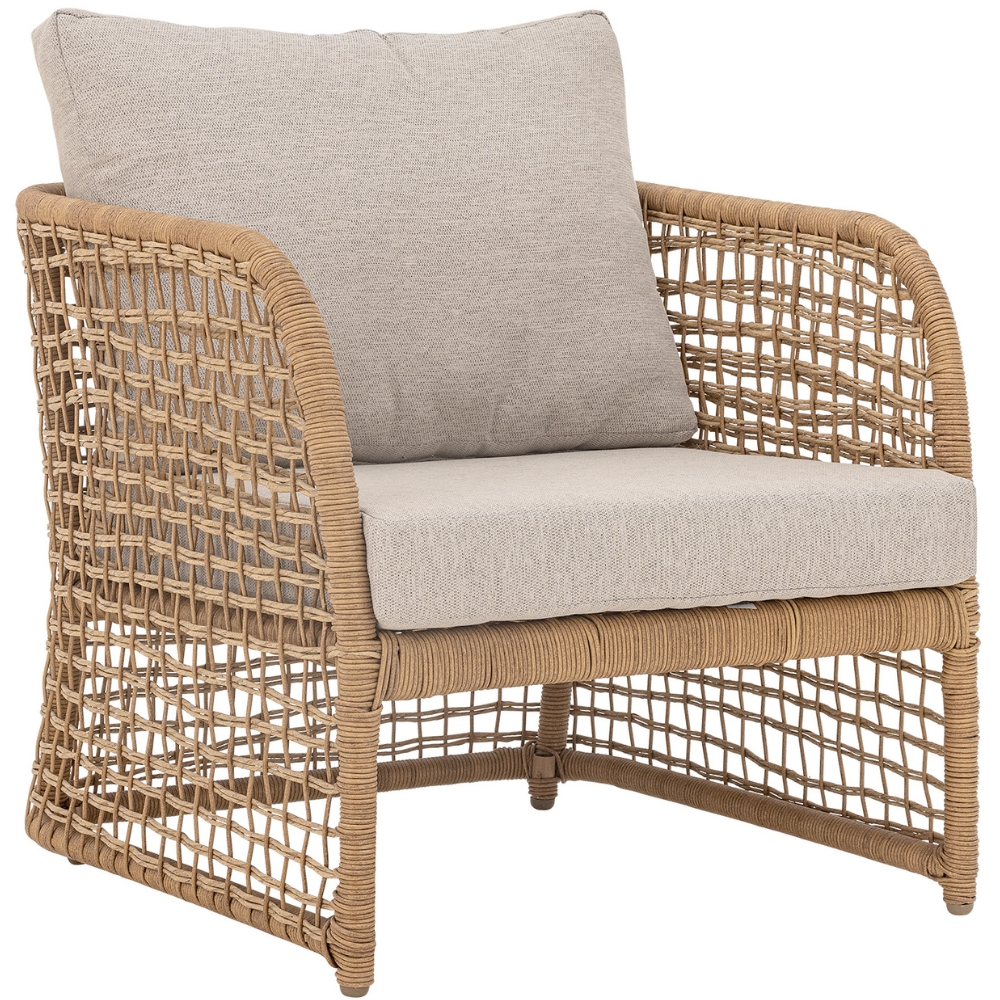 Bloomingville Ratanové zahradní křeslo s polštáři Penzano Bloomingville