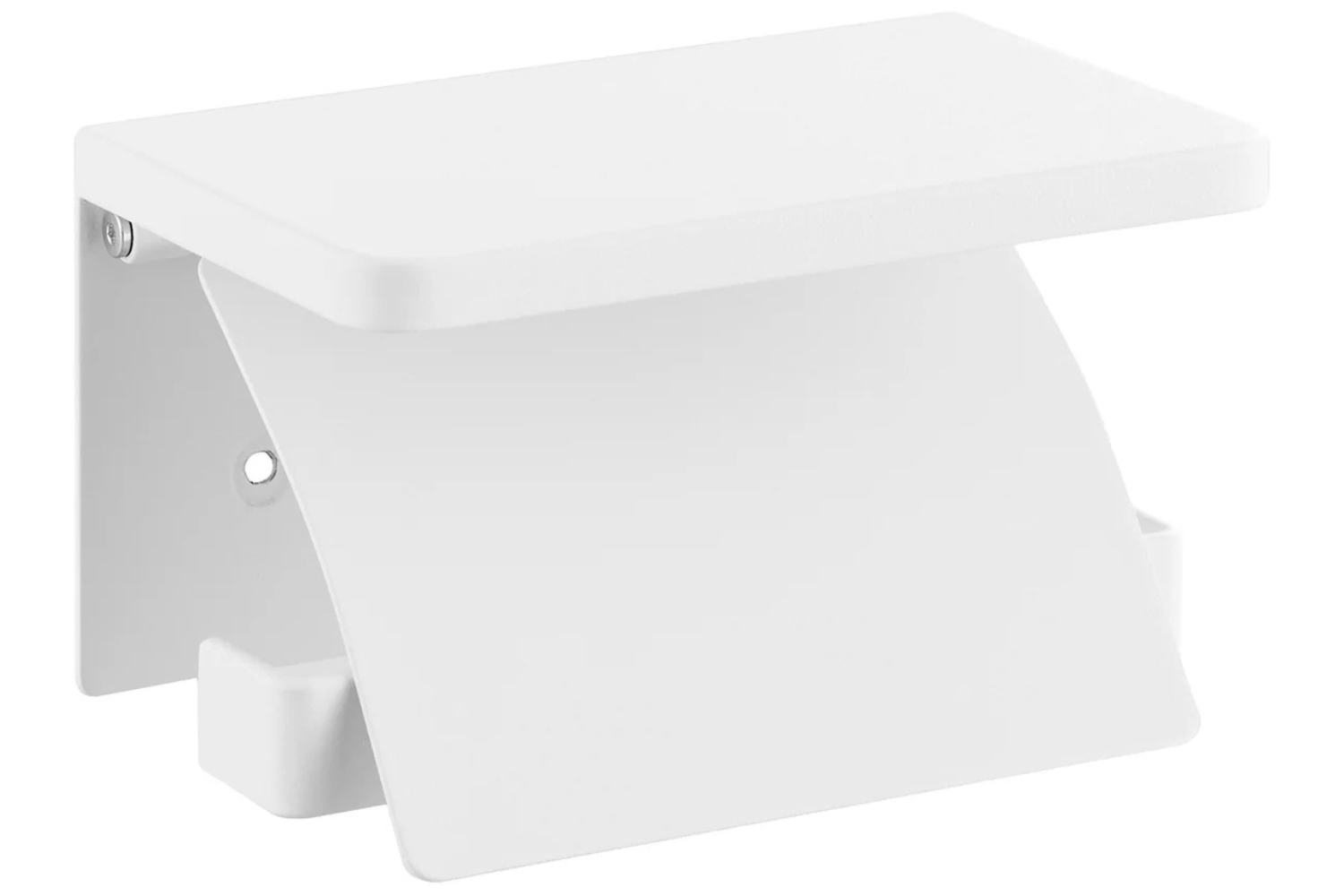 YAMAZAKI Bílý kovový držák na toaletní papír Tower 14 cm YAMAZAKI