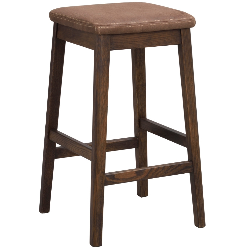 Rowico Hnědá kožená barová židle LIVEMORE 68 cm Rowico