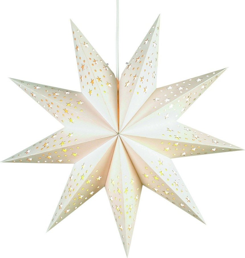 Bílá světelná dekorace s vánočním motivem ø 45 cm Solvalla – Markslöjd Markslöjd