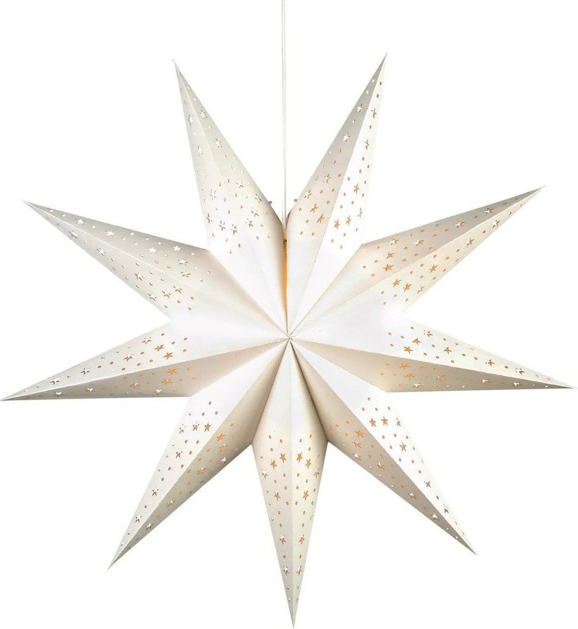 Bílá světelná dekorace s vánočním motivem ø 75 cm Solvalla – Markslöjd Markslöjd