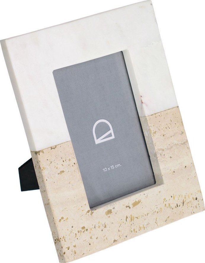 Bílý kamenný stojací rámeček 18x23 cm Uria – Kave Home Kave Home