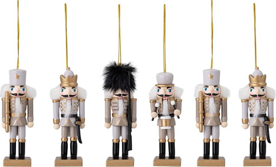 Dřevěné vánoční ozdoby v sadě 6 ks 13 cm Nikita – Bloomingville Bloomingville