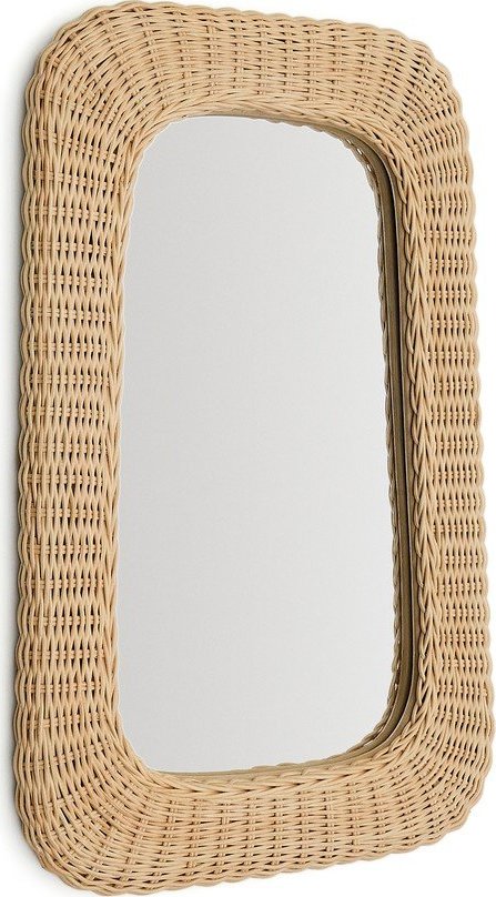 Nástěnné zrcadlo s ratanovým rámem 38x59 cm Zilna – Kave Home Kave Home