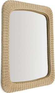 N&aacute;stěnn&eacute; zrcadlo s ratanov&yacute;m r&aacute;mem 58x79 cm Zilna &ndash; Kave Home Kave Home