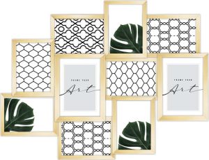 Plastov&yacute; r&aacute;meček na zeď ve zlat&eacute; barvě 55x45 cm &ndash; knor knor