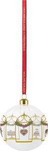 Skleněn&aacute; ručně foukan&aacute; v&aacute;nočn&iacute; koule &oslash; 8 cm Annual Christmas Bauble &ndash; Holmegaard Holmegaard