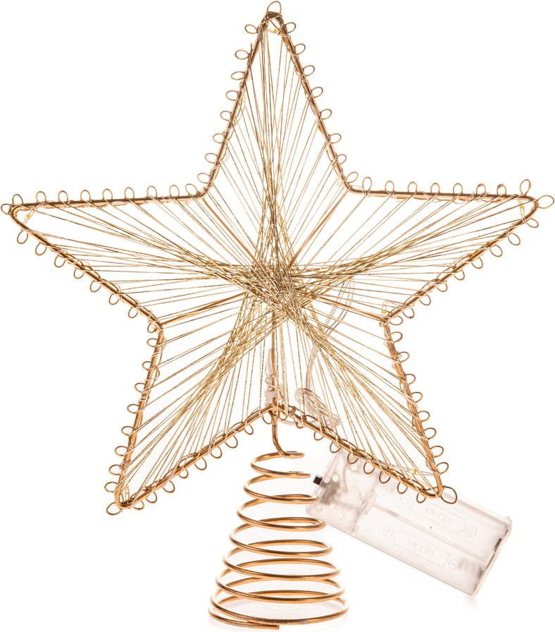 Světelná dekorace na baterky ve zlaté barvě Startop – Dakls Dakls