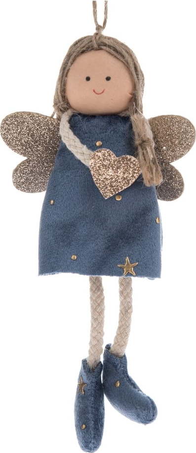 Textilní vánoční ozdoba 16 cm Angel – Dakls Dakls