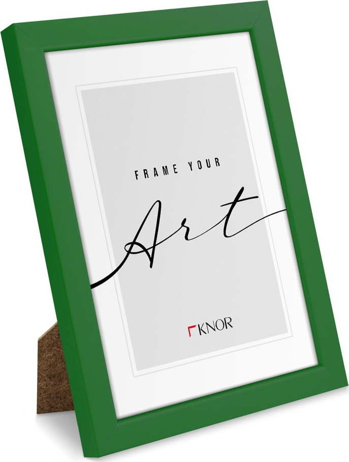 Zelený stojací/na zeď rámeček 12x17 cm – knor knor