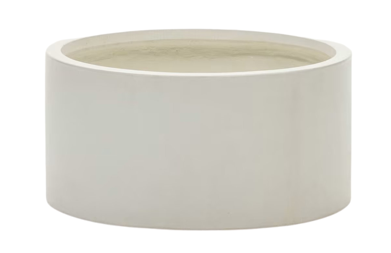 Bílý cementový zahradní květináč Kave Home Aiguablava 30 x 62 cm Kave Home