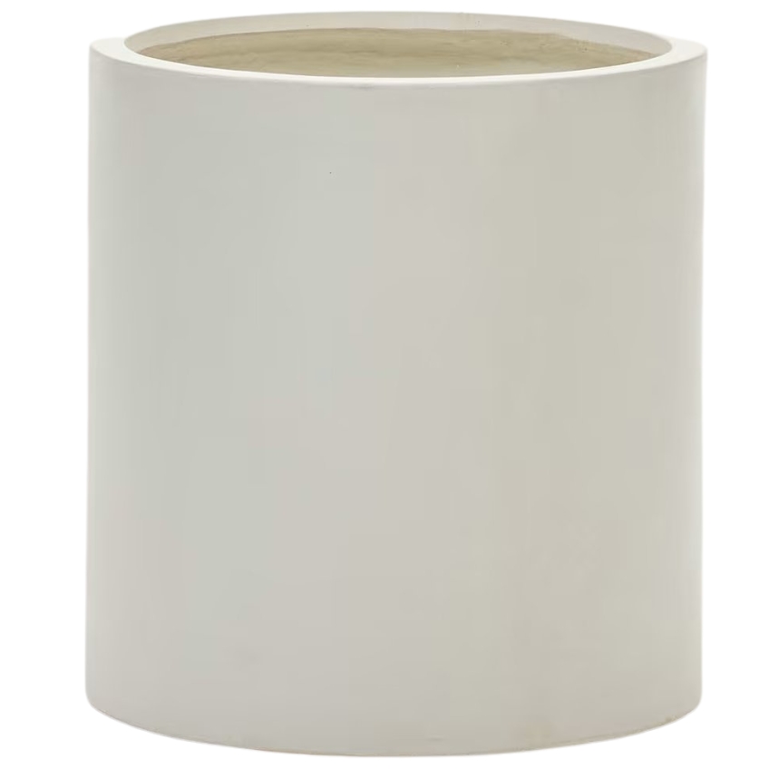 Bílý cementový zahradní květináč Kave Home Aiguablava 55 x 52 cm Kave Home
