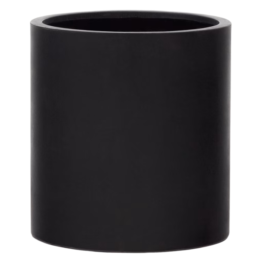 Černý cementový zahradní květináč Kave Home Aiguablava 55 x 52 cm Kave Home